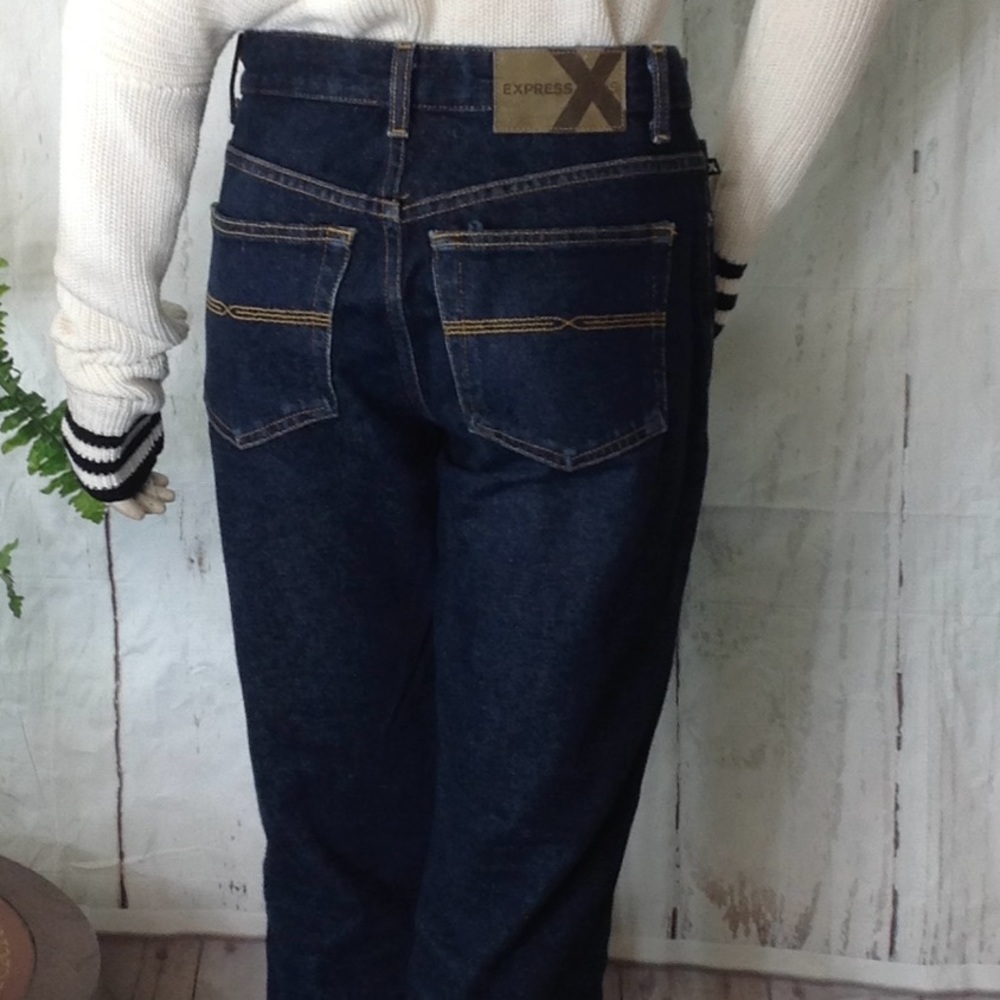 EXPRESS  Jeans Boot Cut Dark. Lue Jeans